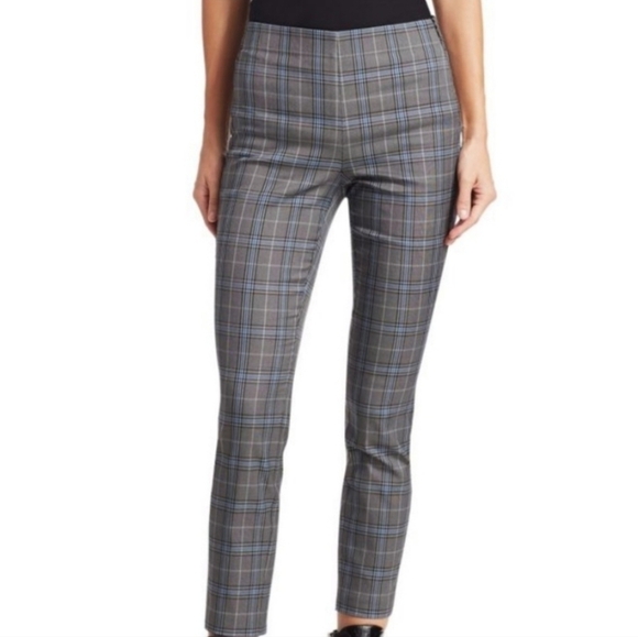 Rag&Bone Simone slim ankle pant grey plaid 4 - Picture 2 of 7